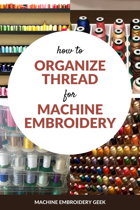 Embroidery Machine Set Up, Embroidery Machine Organization, Machine Embroidery Organization, Machine Embroidery Thread Storage Ideas, Organize Embroidery Supplies, Machine Embroidery Thread Storage, Embroidery Thread Organization, Organize Thread, Machine Embroidery Hooping Station Diy