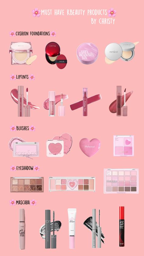 Korean makeup products Kbeauty Korean Makeup, Korean Makeup Products, True Winter Palette, Makeup Artist Tips, Makeup And Beauty Blog, Makeup Haul, Make Up Inspo, Fantasy Makeup, Asian Makeup