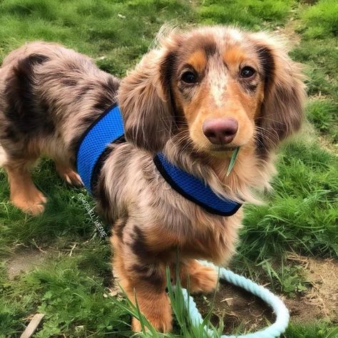 Dapple Dachshund Long Haired Dachshund Tri Merle, Tri Merle Dachshund, Blue Dapple Dachshund, Dapple Dachshund Long Haired, Dapple Dachshund Miniature, Dachshund Colors, Dachshund Puppy Long Haired, Cute Dogs Images, Dachshund Puppy Miniature