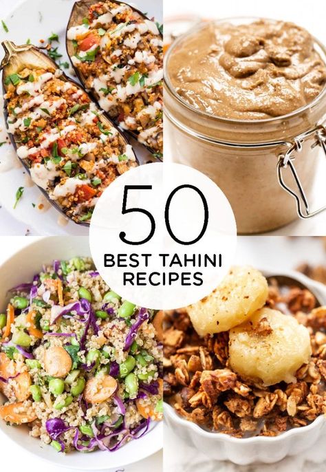 Recipes With Tahini, Tahini Recipes, Sweet Potato Hummus, Menu Sarapan Sehat, Homemade Tahini, Tahini Recipe, Quinoa Sweet Potato, Tahini Paste, Dinner Snacks