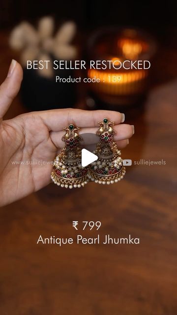 Sullie Jewels on Instagram: "🔅Antique Pearl Jhumka for ₹799 🔅Shop Now at www.sulliejewels.com 🔅Product Code 139  #traditional #traditionaljewellery #jewellery #earrings #jhumka #necklace #choker #trendingreels #trending #trendingsongs" Traditional Jewelry Antique, Earrings Jhumka, Trending Songs, Jewellery Earrings, Pearl Choker Necklace, Necklace Choker, Pearl Choker, Traditional Jewelry, Antique Jewelry