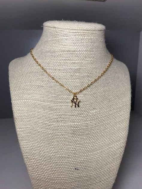 Excited to share the latest addition to my #etsy shop: New York Yankees Necklace https://etsy.me/3BJWbqt #gold #sportsfitness #unisexadults #lobsterclaw #rolo #nyyankees #newyorkyankees #yankees #yankeesnecklace Yankee Necklace, Yankees Necklace, Sun And Moon Necklace, Ny Yankees, Charm Necklaces, Oils For Skin, How To Apply Makeup, Gold Filled Jewelry, Gold Filled Chain