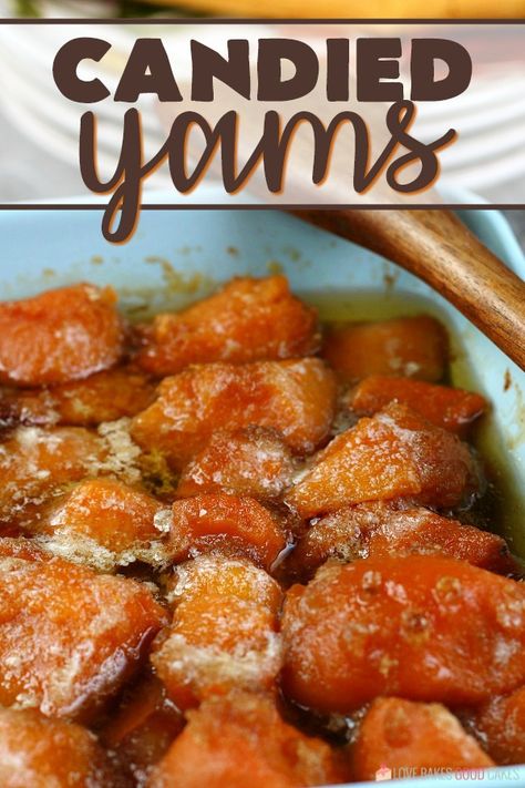 This candied yams recipe is the easiest way to make a classic holiday side dish. Put this amazing recipe together for Thanksgiving or Christmas and you’ll soon fine there’s none left - it’s THAT good! Candie Yams Southern, Sweet Potato Can Recipes, How To Cook Canned Yams, Princella Yams Recipe, Sweet Potato In A Can Recipe, Easy Sweet Potato Recipes Canned, Candied Yams Using Canned Sweet Potatoes, Can Sweet Potato Recipes Easy, Sweet Potatoes Yams