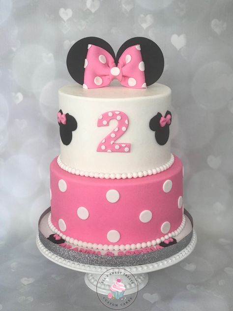 Minnie Mouse 2nd Birthday Party Cake, Minnie Mouse Cake For 2nd Birthday, Minnie Mouse Birthday Cake Ideas 2nd, Minnie Cake Ideas Birthday, Twodles Cake, Minnie 2nd Birthday Cake, 2nd Birthday Cake Minnie Mouse, Minnie Mouse Twodles Birthday Cake, Oh Twodles Cake