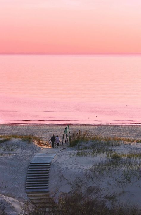 The Baltic Sea, Palanga Lithuania, Couple At The Beach, Yoga House, Year Board, Beautiful Poland, Summer Nostalgia, Beach At Sunset, European Destination