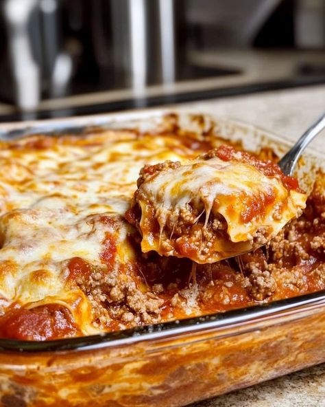 Lisa Flavors Classic Lasagna Recipe With Ricotta, Recipe With Ricotta Cheese, Crockpot Lasagna Soup Recipe, Recipe With Ricotta, Baked Ravioli Casserole, Lasagna Recipe With Ricotta, Baked Ravioli, Classic Lasagna Recipe, Ravioli Casserole