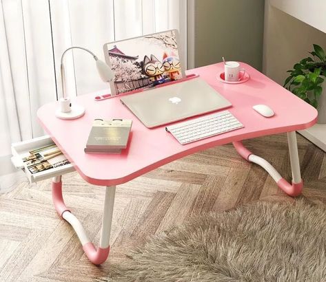 Daraz Finds, Laptop Table For Bed, Cash Cash, Colorful Room Decor, Desktop Table, Table Laptop, Cozy Desk, Computer Set, Study Place