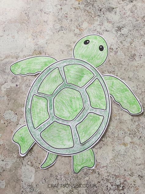 Grab this free printable build a turtle craft for kids and color, cut and paste to make a cute paper turtle. Turtle Template, Sea Turtle Craft, Paper Turtle, Oviparous Animals, Turtle Craft, Under The Sea Crafts, Turtle Coloring Pages, Turtle Crafts, Free Printable Crafts