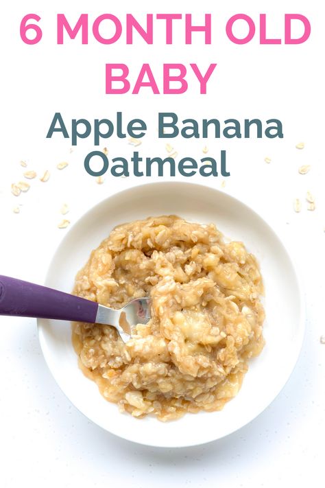 8 Month Old Baby Food, High Calorie Breakfast, Healthy Cereal Breakfast, Baby Breakfast, Baby Apple, Easy Baby Food Recipes, Breakfast Oatmeal, Baby Led Weaning Recipes, Healthy Baby Food