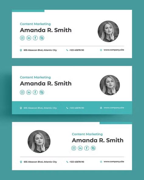 Creative Email Signatures, Emailer Design, Best Email Signatures, Email Footer, Html Email Signature, Email Signature Design, Mail Signature, Footer Design, Email Signature Templates