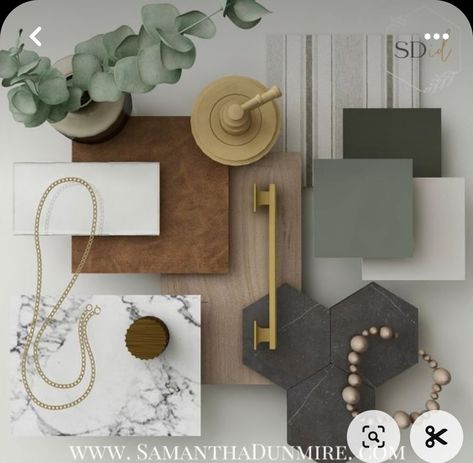 Flat Lay Home Design, Master Bath Material Board, House Mood Board Inspiration, New Home Build Mood Board, Cozy Home Mood Board, Tile Flat Lay Ideas, Interior Design Flat Lay Mood Boards, Master Bath Design Board, Earth Tone Master Bath