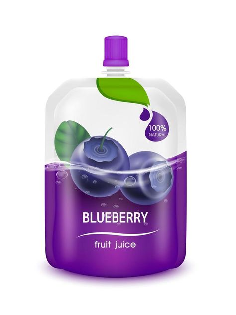 Jelly Drink Packaging, Juice Jelly, Purple Packaging, Blueberry Drinks, Jelly Drink, Blueberry Jelly, Juice Ad, Jam Packaging, Juice Pouch