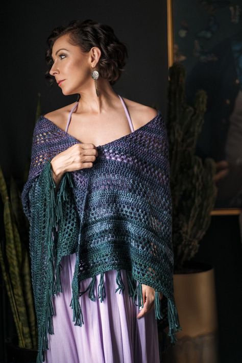 Crochet This Cuddly Shawl Today – Teal Tenacity - Expression Fiber Arts | A Positive Twist on Yarn Crochet Shawl Free, Expression Fiber Arts, Crochet Shawl Pattern, You Are Stronger, V Stitch, Shawl Crochet Pattern, Shawl Pattern, Favorite Sweater, Fiber Arts