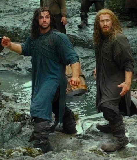 Kili And Fili, Hobbit Dwarves, Aidan Turner Kili, Kili Hobbit, Kili And Tauriel, John Howe, Fili And Kili, The Hobbit Movies, Desolation Of Smaug