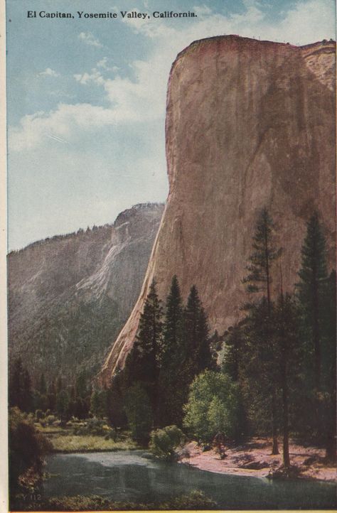 Yosemite Aesthetic Vintage, Patagonia Covers, Yosemite Postcard, Granola Aesthetic Wallpaper, Mountain Mugs, Vintage Yosemite, National Geographic Photography, Western Artwork, Nature Collage