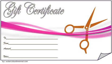 printable hair salon gift certificate template free, haircut gift certificate template free, hair salon gift certificate templates, hair salon gift certificate ideas Hair Salon Gift Certificate, Gift Certificate Template Free, Unique Hair Salon, Voucher Template Free, Gift Certificate Template Word, Free Printable Gift Certificates, Salon Gift Card, Spa Day Gifts, Free Certificate Templates