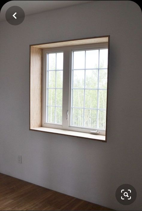 Modern Window Trim, Window Jamb, Diy Window Trim, Modern Trim, Interior Window Trim, Interior Door Trim, Window Casing, Interior Windows, Modern Windows