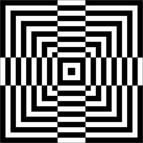 Illusion Art Painting, Optical Illusions Art Drawing, Optical Illusions Drawings, Geometric Illusion, Op Art Lessons, Optical Illusion Quilts, Opt Art, 3d Geometric Shapes, Optical Illusion Drawing