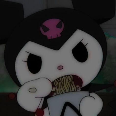 Kuromi Pfp Black, Kuromi Pfp Grunge, Aesthetic Kuromi Pfp, Kuromi Pfp Icon, Kuromi Aesthetic Pfp, Kuromi Profile Picture, Kuromi Aesthetic Icon, Kuromi Pfp, Hello Kitty Kuromi