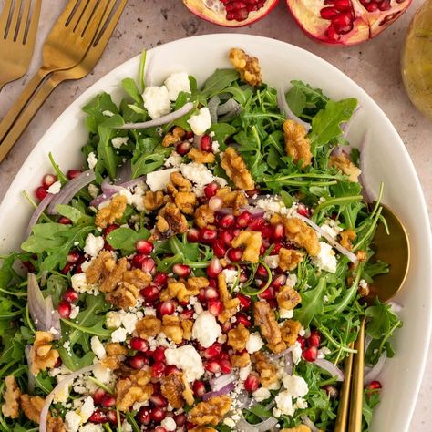 Pomegranate and Feta Winter Salad Salad With Pomegranate Seeds Holidays, Pomegranate Walnut Salad, Spinach Pomegranate Feta Salad, Winter Salad Recipes Pomegranate, Feta Pomegranate Salad, Winter Salad With Pomegranate, Pomegranate Feta Salad, Pomegranate And Feta Salad, Salad With Pomegranate Seeds