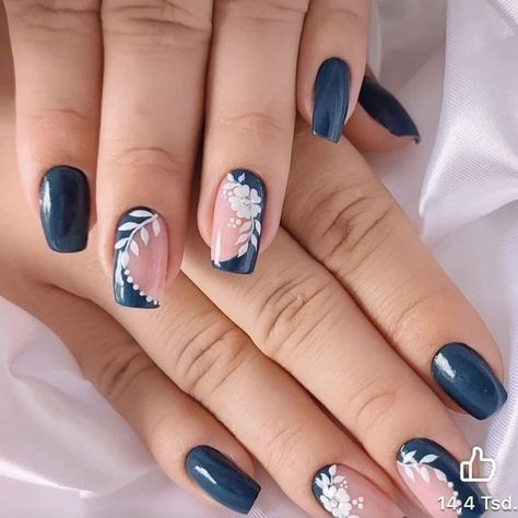 November Nails, Elegant Nail Designs, Fancy Nails Designs, Pretty Nail Art Designs, Pretty Nail Art, Nail Art Ideas, Nail Art Hacks, Floral Nails, Fancy Nails