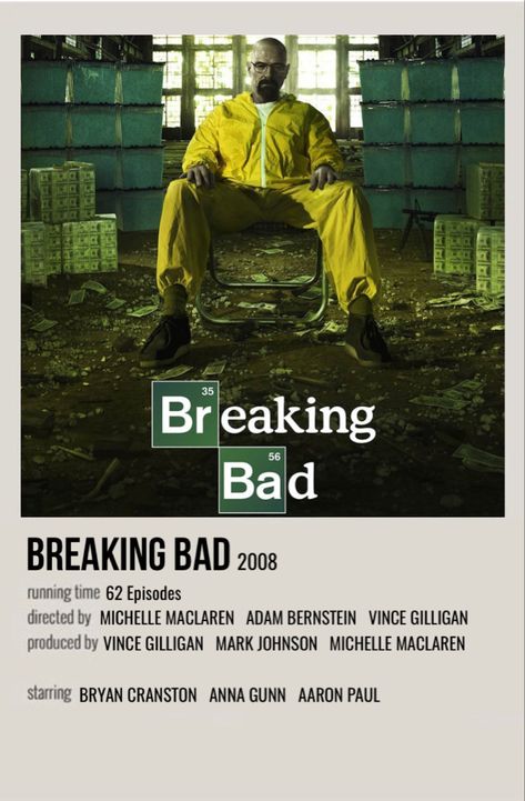 Breaking Bad Polaroid Poster, Breaking Bad Movie Poster, Breaking Bad Polaroid, Breaking Bad Posters, Cooler Formal, Idk Wallpaper, Breaking Bad Series, Movie Polaroids, Breaking Bad Poster