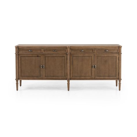 Toulouse Sideboard – BURKE DECOR Solid Wood Sideboard, Vintage European, Cord Management, Wood Sideboard, Magnolia Homes, Four Hands, Oak Veneer, Sideboard Buffet, European Vintage