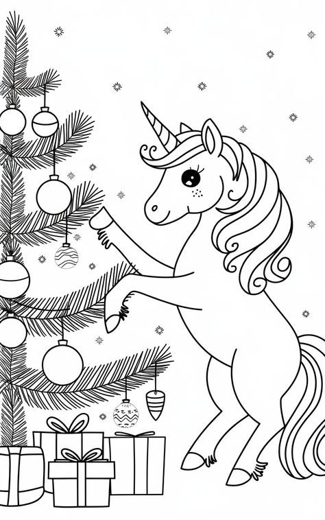 Unicorn Christmas Coloring Pages Free Printable featuring magical unicorns in festive holiday settings. Christmas Colouring Pages filled with adorable unicorn designs. Perfect for Free Coloring Sheets, kids’ worksheets, and fun Christmas activities. These Printable Christmas Coloring Pages bring joy and creativity to the season! Christmas Pages For Kids Free Printable, Unicorn Free Printable Coloring Pages, Unicorn Coloring Sheets Free Printable, Unicorn Christmas Coloring Pages, Printable Unicorn Coloring Pages, Printable Christmas Coloring Pages Free, Christmas Animal Coloring Pages, Free Christmas Coloring Pages For Adults, Christmas Printables Free Kids Coloring