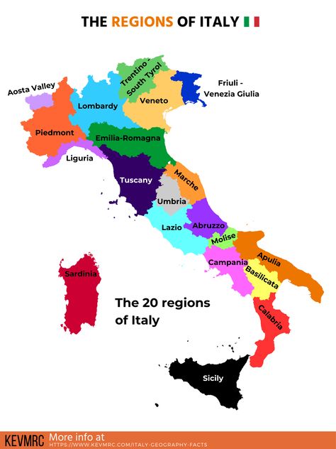 illustration about the regions of italy. 49 amazing Italy geography facts. Learn more about this European country with these 49 geography facts about Italy! From rivers & volcanoes to regions & cities, you’ll also get a free infographic with all the information! italy facts | italy geography map | italy facts fun | italy fun facts | europe facts | italy map | italy map regions #italy #funfacts #italyfacts #geopgraphymap Italy Regions Map, Map Of Italy Regions, Italy Regions, Facts About Italy, Italy Geography, History Of Italy, Geography Facts, Map Italy, King Of Italy