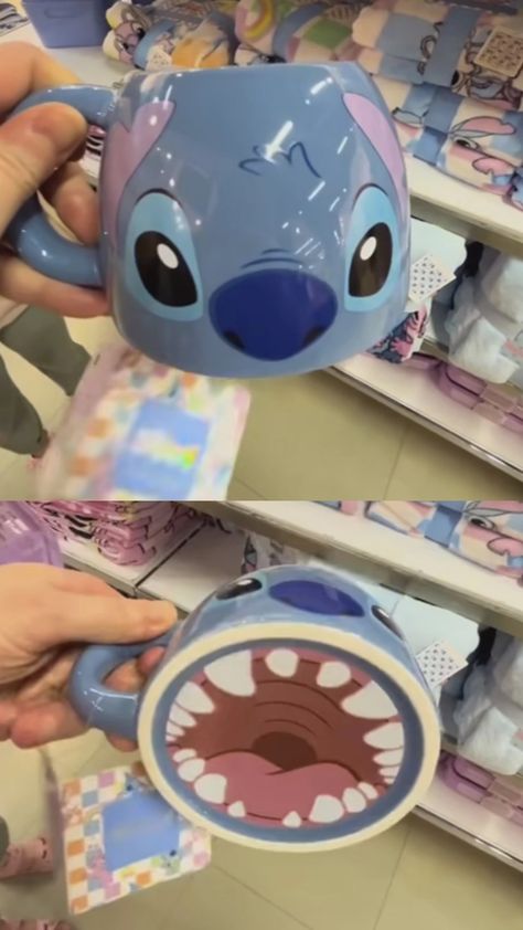 Disney Pottery Ideas, Disney Pottery Painting Ideas, Anime Pottery, Stitch Mug, Stitch Stuffed Animal, Disney Pop, Disney Mugs, Pretty Mugs, Pottery Crafts