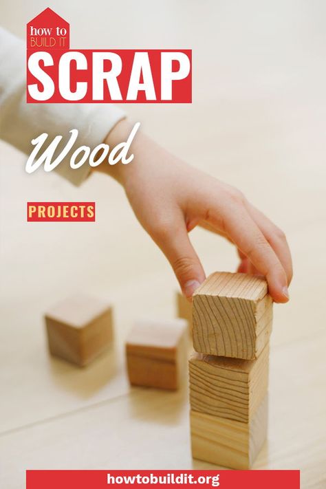 Small Scrap Wood Projects Diy Wooden Blocks, Wood Projects For The Home, Fun Wood Projects, Diy Vegetable Storage, Wood Piles, Easy Diy Wood Projects, Scrap Wood Project, Easy Small Wood Projects, Rustic Wood Crafts