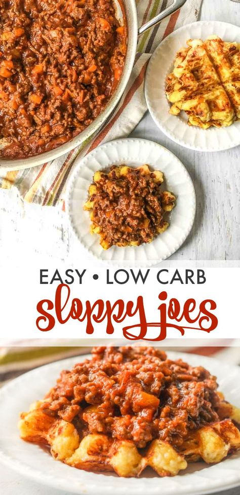 Low Carb Sloppy Joes, Waffle Bread, Dinner Low Carb, Low Carb Waffles, Healthy Low Carb Dinners, Low Carb Low Fat Recipes, Boiled Egg Diet Plan, Best Low Carb Recipes, Sloppy Joe