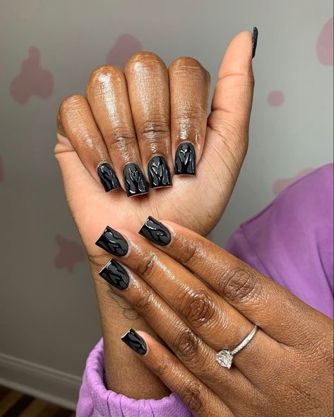 Nail Sets Black Women, Short Nail Sets, Stiletto Nails Designs, Work Nails, French Acrylic Nails, Classy Acrylic Nails, Short Square Acrylic Nails, Nail Sets, Short Nail