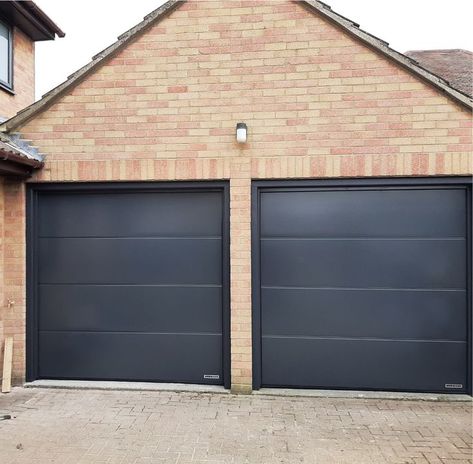 Anthracite Grey (RAL 7016) Sectional Garage Door by BFCC Garage Doors Grey Garage Door, Grey Garage Doors, Grey Garage, Sectional Garage Doors, Garage Door, Sectional, Garage Doors, Garage, Doors