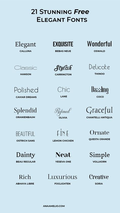 20 Beautiful and free elegant fonts — Ley Design Studio Font For Logo, Typography Logo Fonts, Typography Elegant, Numbers Tattoo, Font Love, Elegant Words, 10 Tattoo, Business Fonts, Best Website Design