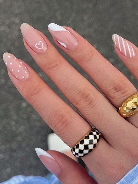 Clear Glitter Nails, Pink White Nails, Matte Pink Nails, Natural Nail Designs, Milky Nails, Classy Nail Designs, White Nail Designs, White Nail, Beautiful Nail Designs