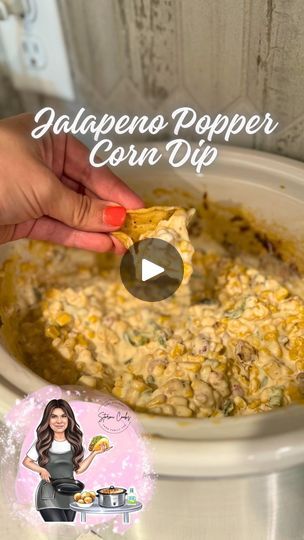 372K views · 10K reactions | Crockpot Jalapeño Popper Corn Dip ❤️ | Stormi Smith | stormicooks · Original audio Jalapeno Popper Dip, Crock Pot Dips, Popper Dip, Bite Size Appetizers, Corn Dip, Football Party Food, Snack Dip, Recipes Appetizers And Snacks, Crockpot Recipes Slow Cooker