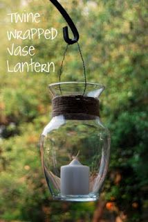 Interesting!! Deco Champetre, Old Vases, Diy Outdoor Decor, Candle Lanterns, Outdoor Projects, Diy Projects To Try, Diy Candles, Glass Jar, The Words