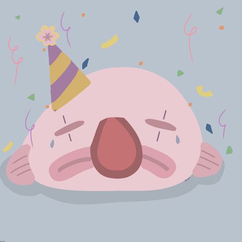 Cute Blobfish Drawing, Clown Profile Pic, Blob Fish Wallpaper, Blob Fish Drawing, Blobfish Drawing, Blobfish Cute, Cute Blobfish, Fish Character, Blob Fish