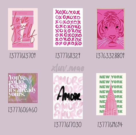 Pink Bloxburg Decals, Roblox Berry Avenue Codes, Decal Bloxburg, Decals Bloxburg, Bonney One Piece, Modern Decals, Baby Decals, Bloxburg Decals Codes Aesthetic, Preppy Decal