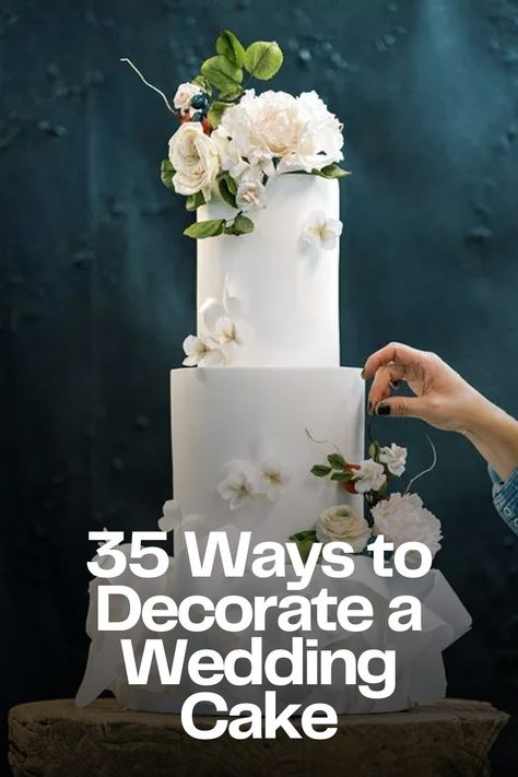 Wedding Cake Frosting Design, How To Frost A Wedding Cake, Whipped Icing Wedding Cake Designs, Wedding Cake Piping Designs, How Much Wedding Cake Do I Need, How To Preserve Wedding Cake Top, Wedding Cake Piping, Draped Fondant Wedding Cake, Cake Piping Designs