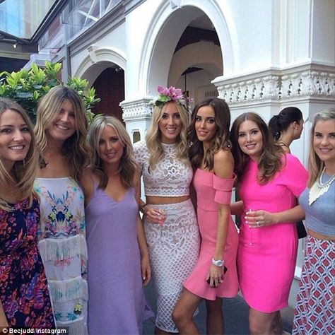 Rebecca Judd displays a healthier figure in bikini #dailymail Rebecca Judd, Hens Night, Hen Do, Gorgeous Dresses, Strapless Dress, Bridal Shower, Two Piece Skirt Set, Bridesmaid Dresses, Social Media