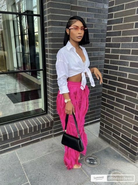 20th Birthday Outfit Ideas, 20th Birthday Outfit, Outfit Ideas Baddie, Pink Ladies Outfit, Breakfast Outfit, Pink Pants Outfit, Birthday Outfit Ideas, Brunch Outfit Spring, Miami Outfits