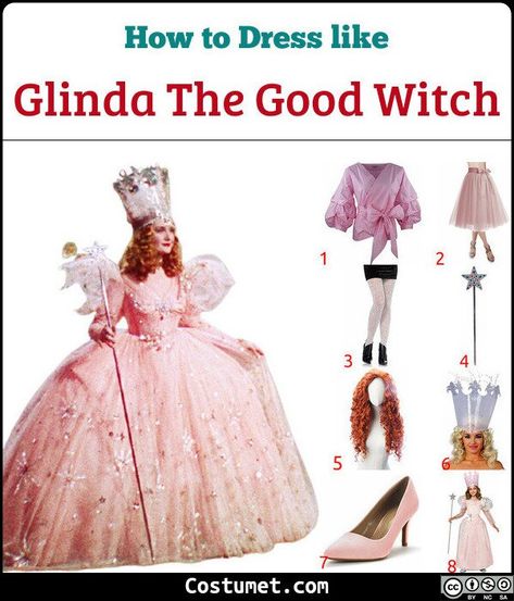 Good Fairy Wizard Of Oz Costume, Glinda The Good Witch Costume Makeup, How To Make A Glinda Crown, Wizard Of Oz Glinda Costume, Wizard Of Oz Costume Ideas Diy, Glenda The Good Witch Costume Diy Adult, Diy Glinda The Good Witch Costume, Glinda Good Witch Costume, Good Witch Costume Wizard Of Oz