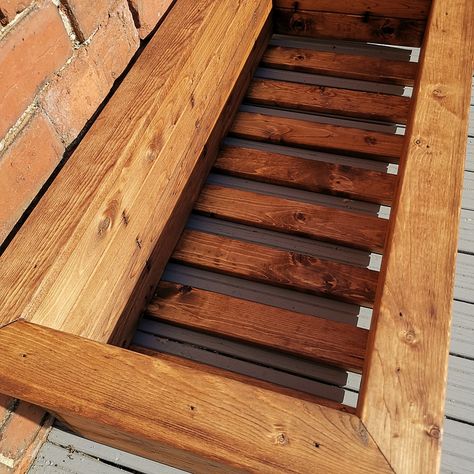 Hand Made 108cm x 41cm Rustic Wooden Large Garden Trough / Flower Bed Planter Garden Dimensions, Garden Troughs, Wood Supply, Staffordshire England, Large Garden, Wooden Planters, Flower Bed, Flower Planters, Growing Vegetables