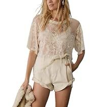 Mesh Tops, Tops Short Sleeve, Layered Shirts, Mesh Blouse, Pretty Blouses, Ruffled Sleeve Top, Anthropologie Top, Neck Lace, Sheer Blouse