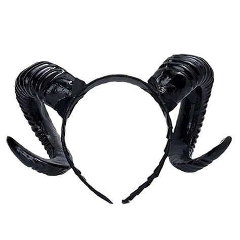 Amazon.com: Beaupretty Gothic Sheep Horn Headband Forest Animal Cosplay Photograph Exhibition for Halloween Costume Party Photo: Beauty Witch Headband, Black Antlers, Horns Costume, Cosplay Hair Accessories, Horns Headband, Demon Horns, Black Devil, Horn Hair, Steampunk Halloween