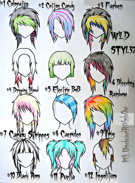 Emo Hairstyles Drawing, Scene Emo Art, Fete Emo, Emo Haircuts, Emo Hairstyle, Emo Hairstyles, Hairstyles Drawing, Emo Scene Hair, Scene Girl