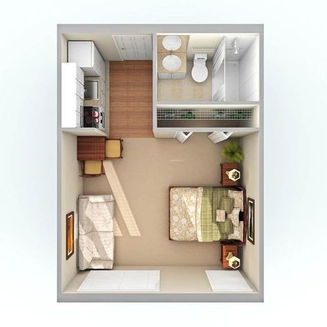 Studio Apartment Floor Plans, Apartemen Studio, Studio Floor Plans, Closet Small Bedroom, Small Floor Plans, Apartment Storage, Trendy Apartment, Apartment Floor Plan, Closet Layout