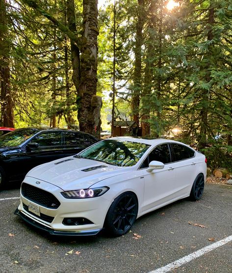 White Ford Fusion, 2018 Ford Fusion, Pink Ford Fusion, Modified Ford Fusion, Modded Ford Fusion, Ford Fusion Modified, Fusion Ford, Ford Fusion Mods, Ford Fusion Accessories